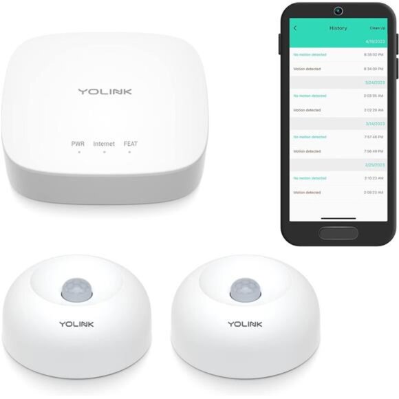 1/4 Wireless Range Smart Motion Sensors, Indoor Motion Detector, Alexa, IFTTT - Picture 1 of 7
